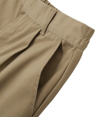 earth music&ecology タックハーフパンツ Beige