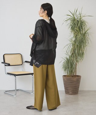 AMERICAN HOLIC シアーフーディーシャツ Black