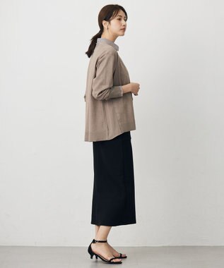 J.PRESS LADIES L Vis/Peスパーク ニット カーディガン モカ系