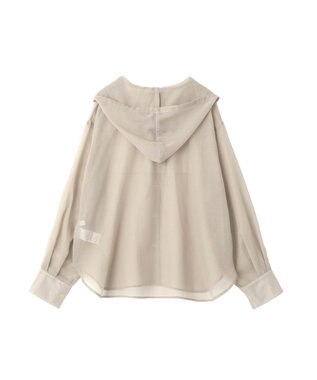 AMERICAN HOLIC シアーフーディーシャツ Gray Beige