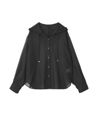 AMERICAN HOLIC シアーフーディーシャツ Black