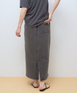 AMERICAN HOLIC DISCUS 加工裏毛ナロースカート Charcoal Gray