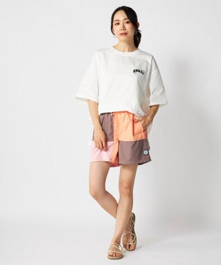 OP／FILA 【RUSTY】ブロック切替えボードショーツ ブラウン