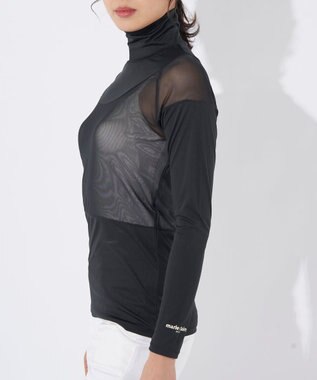 FILA GOLF／marie claire 【Marie claire sports】ハイネックメッシュアンダーシャツ ブラック