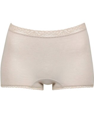 Wing ショーツ ボーイレングス 綿混(身生地部) やさしい肌あたり 【デイリーフィット やわらかコットン】 はきこみ丈ふかめ EC4230 ウイング／ワコール シェルベージュ