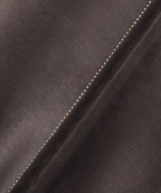 uncrave 【手洗い可】シャイニー シアー ブルゾン チャコールブラウン