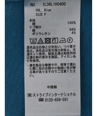 earth music&ecology Ｖネックマーメイドラインワンピース Blue