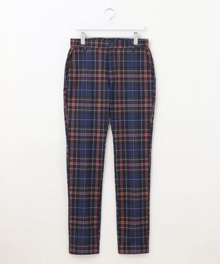 23区GOLF 【MEN】ＴＥＸＢＲＩＤ チェック柄  べーシックシルエットパンツ ネイビー系3