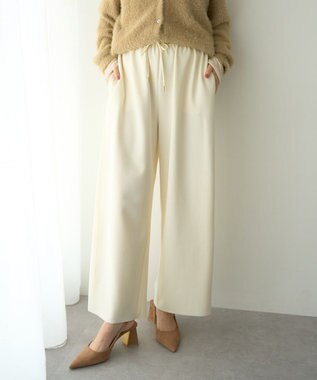 YECCA VECCA イージーカットジョーゼットパンツ