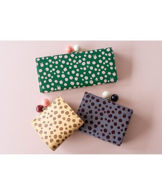 tsumori chisato CARRY ポルカドット 長財布 がま口 グリーン