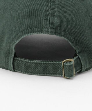 J.PRESS YORK STREET 【UNISEX】ピグメント ロゴキャップ ダークグリーン系