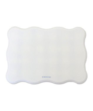 PET PARADISE ペットパラダイス 猫 シリコンマット 《花柄》 ホワイト×ブルー