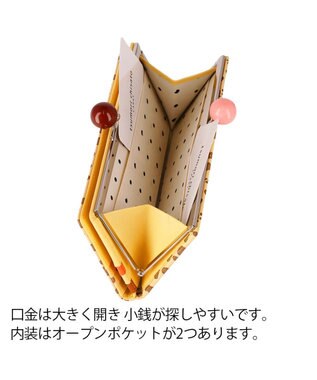 tsumori chisato CARRY ポルカドット 長財布 がま口 イエロー