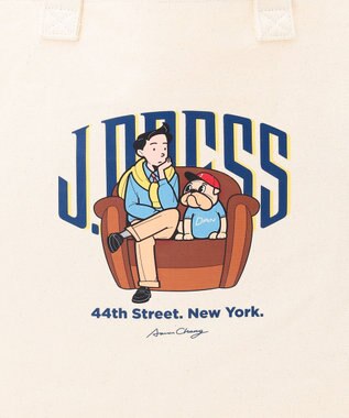 J.PRESS MEN 【AaronChang】【UNISEX】コットンキャンバス トートバック ホワイト系
