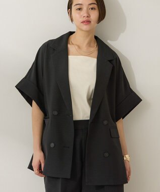 AMERICAN HOLIC テーラード半袖ジャケット Black