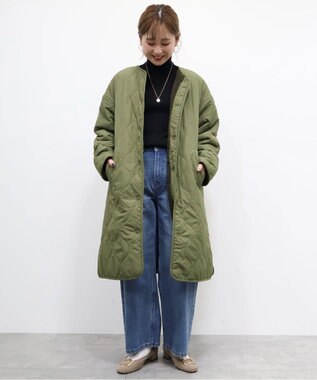 AMERICAN HOLIC 【WEB限定】あったかリバーシブルキルティングコート Khaki