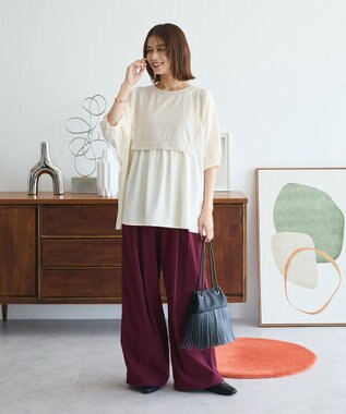 Green Parks ・ＳＵＧＡＲ　ＳＰＯＯＮ　カーブタックパンツⅡ Bordeaux