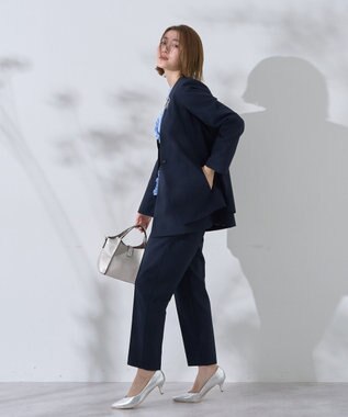 YECCA VECCA ストレッチピンタックパンツ Navy