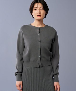 uncrave 【手洗い可】スムース ニット カーディガン（uncrave STANDARD） スレート