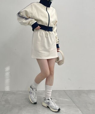 WEGO スウェットミニスカート ホワイトアイボリー