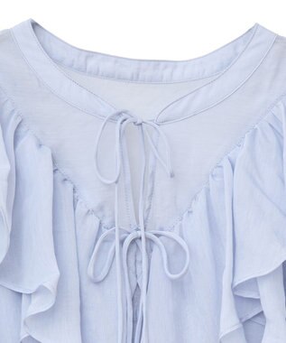 earth music&ecology ２ＷＡＹフリルブラウス Sax