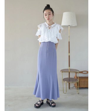 earth music&ecology ２ＷＡＹフリルブラウス White