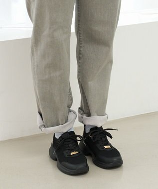 steppi 【VERY掲載 / 撥水 / 洗える】ボリュームソール スニーカー ブラック