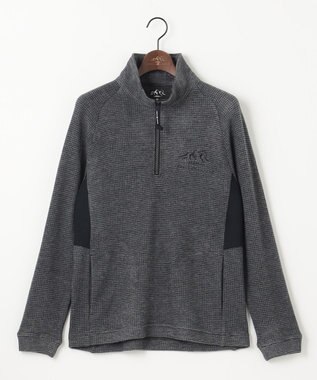 JOSEPH ABBOUD MOUNTAIN 【吸湿発熱/蓄熱保温/ソフト】ソフトウォームワッフル ポロシャツ グレー系