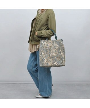 UNBILLION カシュカシュ cachecache / ジャガード縦型トートバッグ