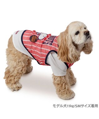 PET PARADISE スヌーピー ビブスＴシャツ 《ホワイト》 中型犬 ホワイト