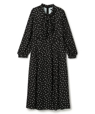 TOCCA 【八木アリサさん着用】【消臭】PROMISE RIBBON ROSETTE ドット柄ドレス
