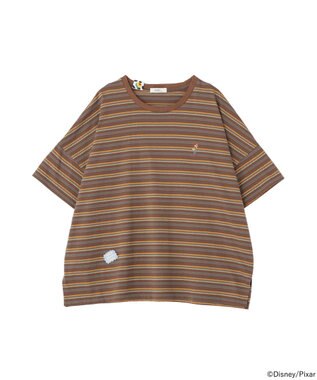 earth music&ecology 【予約】レトロボーダーTシャツ/TOY STORY ブラウン