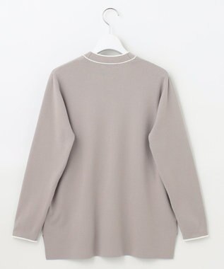 J.PRESS LADIES 【洗える】 レーヨンストレッチフルニードル カーディガン ベージュ系