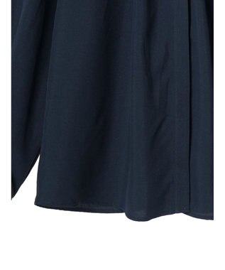 Green Parks ＢＰ　ケア楽　ポイント釦ブラウス Navy