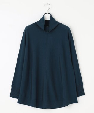 J.PRESS LADIES S 【WEB限定カラーあり・洗える】EASY WOOL チュニック ニット ダークグリーン系