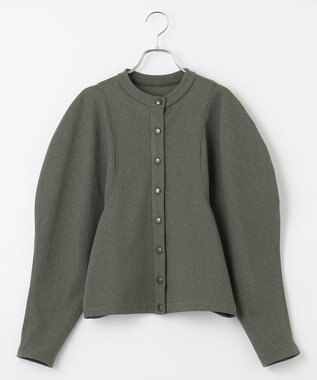 #Newans ラウンドスリーブカーディガン カーキ