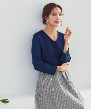 Tiaclasse フレアツイードスカート ブラック