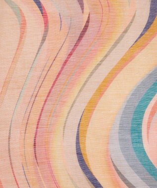 Paul Smith リネンブレンド Swirl スカーフ マルチカラー