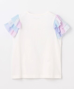 ANY KIDS 接触冷感 レインボーチュール Tシャツ ホワイト