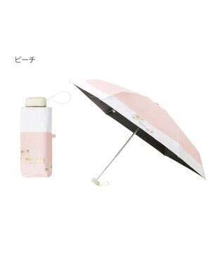MOONBAT 【WEB限定/一級遮光99.99%】晴雨兼用折りたたみ日傘 ポール&ジョー(PAUL & JOE ACCESSOIRES)クリザンテーム/バイカラー 雨の日OK 遮熱 簡単開閉 UV 晴雨兼用 ピーチ