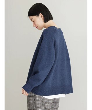 AMERICAN HOLIC ＭＩＸＶネックニットカーディガン Navy