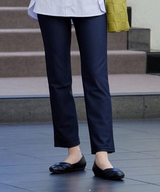  【シーズンレス・日本製・洗える】ローズファイン・スリムストレートパンツ