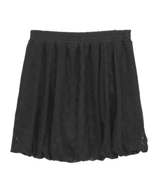 Green Parks ■ＬＯＶＥＢＯＡＴ　フラワーメッシュバルーンスカート Black