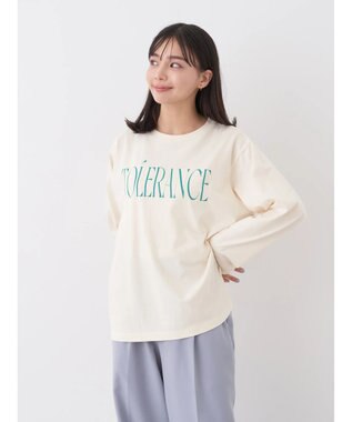 earth music&ecology ｔｏｌｅｒａｎｃｅ　ロゴロンＴＥＥ Cream