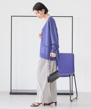 AMERICAN HOLIC Ｖネックポケット付きカーディガン Navy