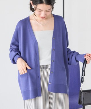 AMERICAN HOLIC Ｖネックポケット付きカーディガン Navy