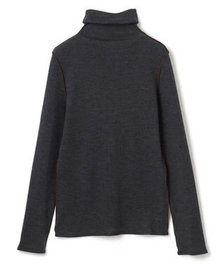 BEIGE， 【洗える・SPUR.JP 掲載】FORD / ハイネックトップス C Gray×Bordeaux