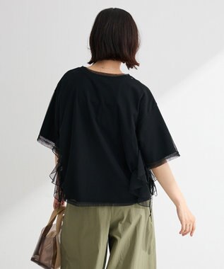 Green Parks ＳＥＴ２点チュール＋半袖ＴＥＥ Black