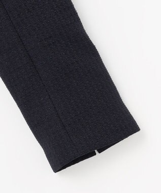 ANY SIS リップルボーダーストレッチ ジャケット ネイビー