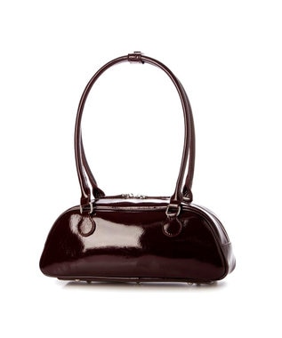 UNBILLION カシュカシュ cachecache / 横長エナメルボストン